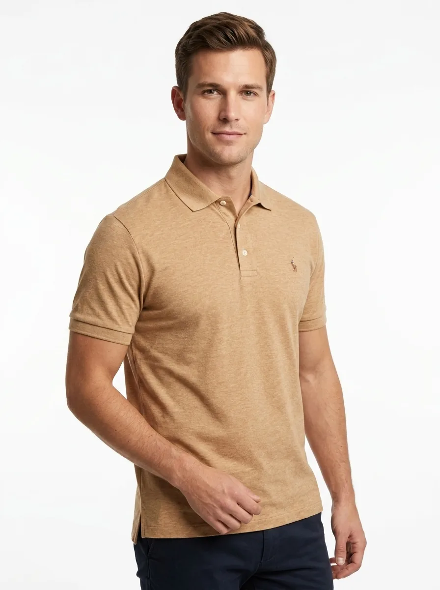 talla L - Ralph Lauren beige liso 1 Camisero Ralph L - Imagen 1