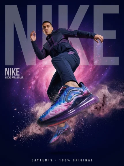 Nike Air Max 720 Galaxy póster editorial Daytemis