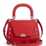 Cartera Guess roja tachas saffiano