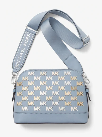 Cartera Michael Kors dome azul celeste logo MK