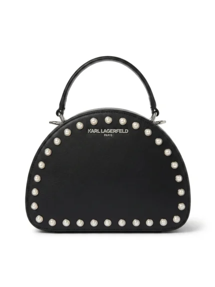 Cartera Karl Lagerfeld Paris negra con perlas - Daytemis