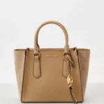 Cartera Michael Kors KRIS camel satchel