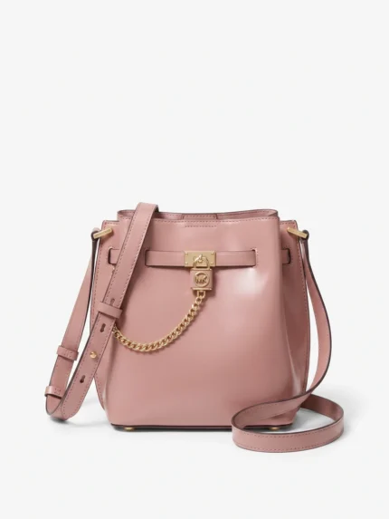 Cartera Michael Kors Hamilton Legacy bucket palo rosa - Daytemis