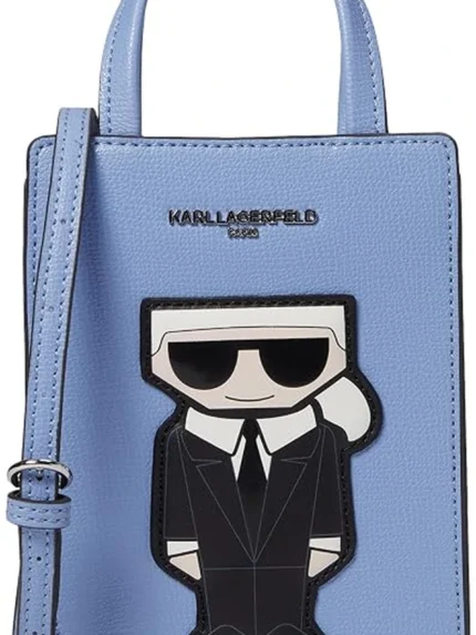 Mini tote Karl Lagerfeld celeste Ikonik