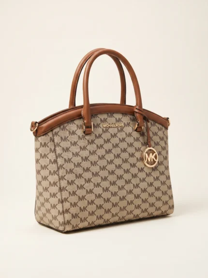Cartera Michael Kors signature vainilla satchel