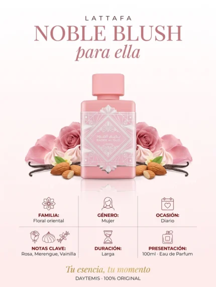 Badee Al Oud Noble Blush ficha de notas Daytemis