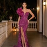 Vestido EDYAN P004, vista de frente, colección Barranco