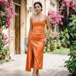 Vestido EDYAN P035, vista de frente, colección Barranco