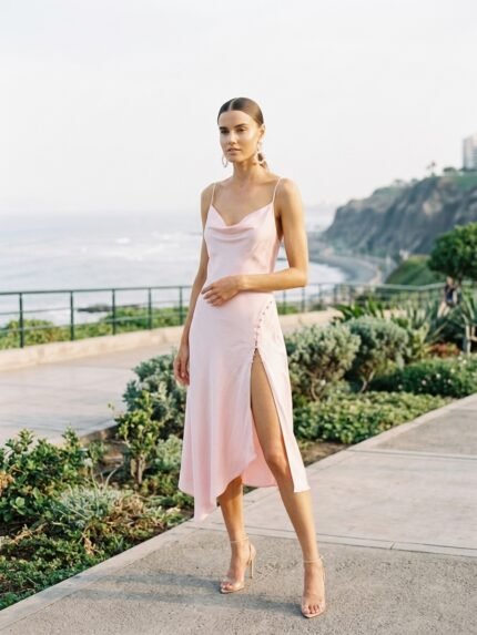 Vestido EDYAN P048, vista de frente, colección Barranco