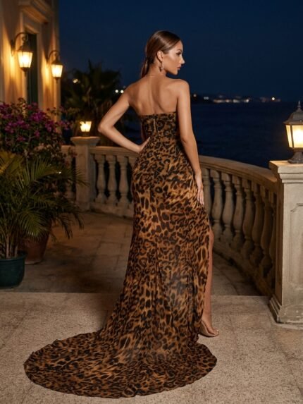 Vestido EDYAN P091, vista de espalda, colección Barranco