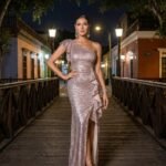 Vestido EDYAN P099, vista de frente, colección Barranco