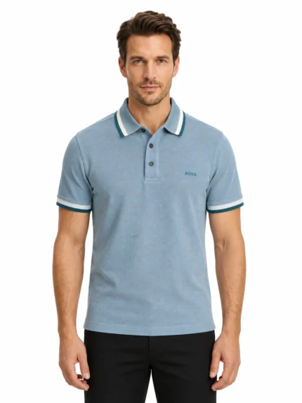 Camisero Boss celeste — frontal