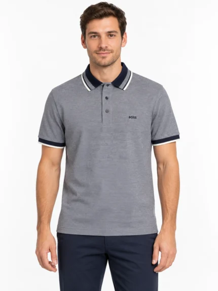 Camisero BOSS gris — frontal