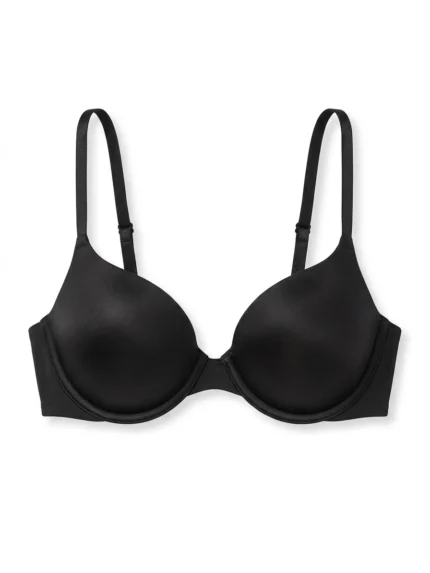 Brasier negro liso — 32B — fantasma frente