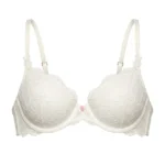 Brasier Victoria’s Secret blanco de encaje — 32C — fantasma frente