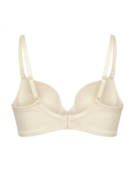 Brasier beige claro liso — 32C — fantasma espalda