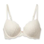 Brasier Victoria’s Secret blanco de encaje — 32DD — fantasma frente