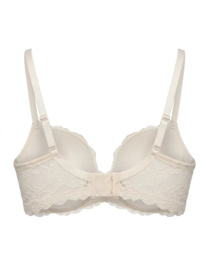 Brasier Victoria’s Secret blanco de encaje — 32DD — fantasma espalda