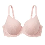 Brasier rosa de encaje — 36C — fantasma frente