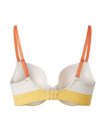 Brasier blanco y amarillo — 36C — fantasma espalda