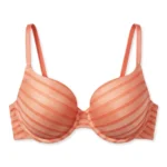 Brasier durazno de rayas — 36C — fantasma frente