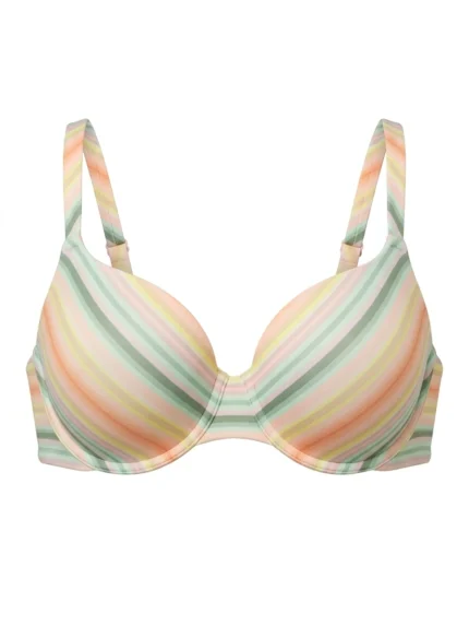 Brasier rayas pastel — 36D — fantasma frente