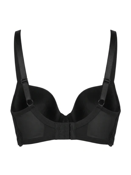 Brasier negro con encaje — 36D — fantasma espalda