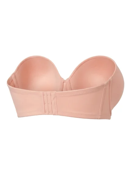 Brasier rosa sin tirantes — 38DD — fantasma espalda