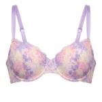 Brasier rosa multicolor de encaje — fantasma frente