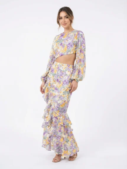 Conjunto Floral Lila — foto 1