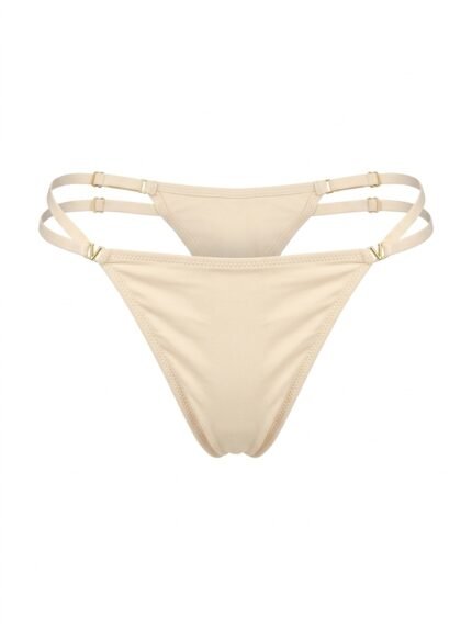 Calzón liso beige — L — fantasma frente