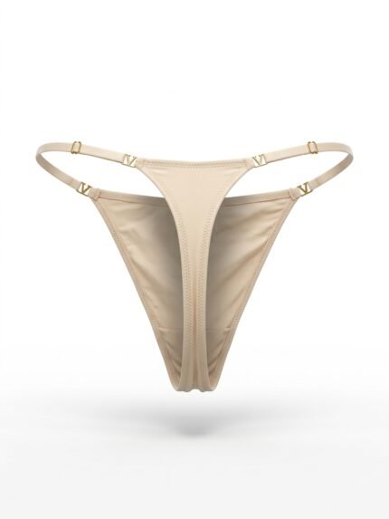 Calzón liso beige — L — fantasma espalda