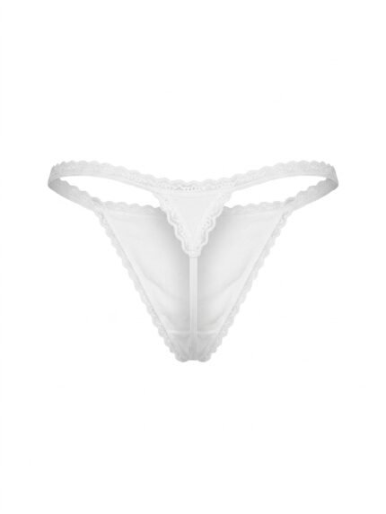Calzón de encaje blanco — L — fantasma espalda