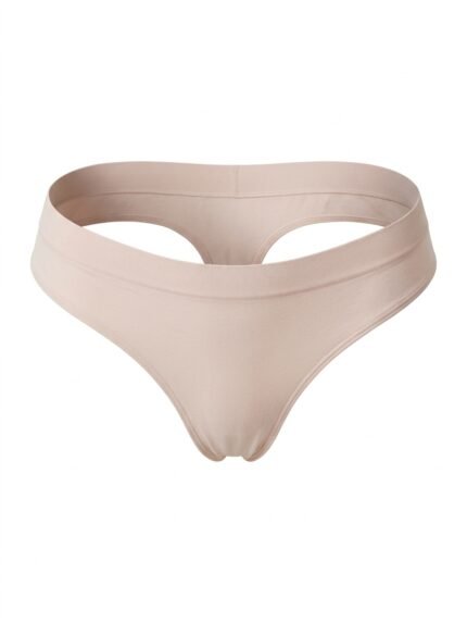 Calzón beige claro de cintura ancha — L — fantasma frente
