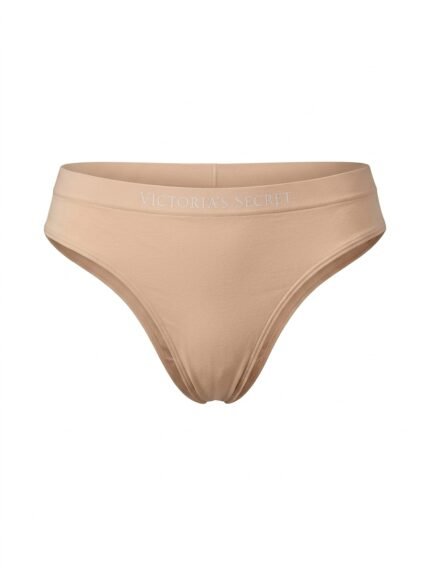 Calzón beige de cintura ancha — L — fantasma frente
