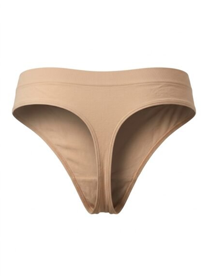 Calzón beige de cintura ancha — L — fantasma espalda