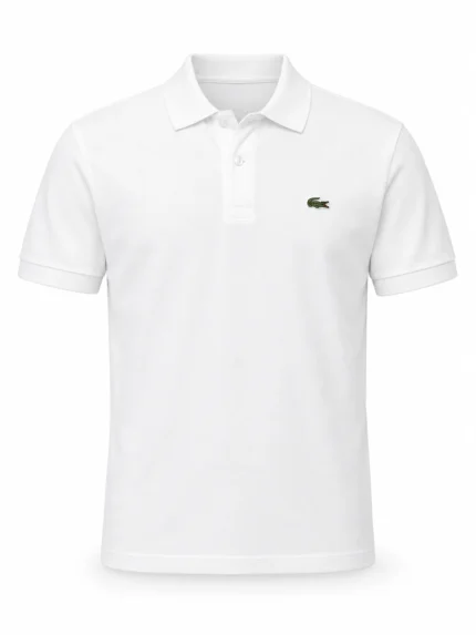 Camisero Lacoste blanco clásico — fantasma
