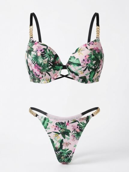 Conjunto floral con cadenas — vista adicional