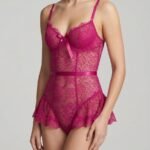 Body fucsia de encaje — vista principal