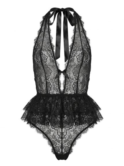 Body negro de encaje — vista adicional