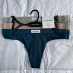 Pack de 3 calzones Calvin Klein gris, beige y azul — M — foto original frontal