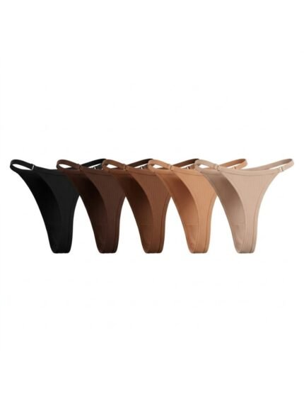 Pack de 5 calzones Steve Madden tiras laterales tonos tierra — M — fantasma espalda