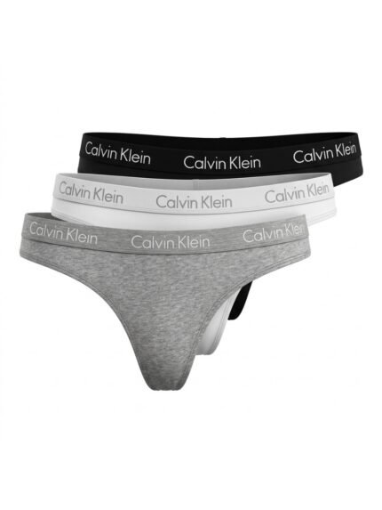 Pack de 3 calzones Calvin Klein negro, blanco y gris — M — fantasma frente