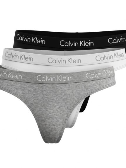 Pack de 3 calzones Calvin Klein negro, blanco y gris — M — fantasma frente