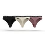 Pack de 3 calzones Calvin Klein negro, marfil y malva — S — fantasma frente