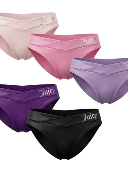 Pack de 5 calzones Juicy Couture multicolor — S — fantasma frente
