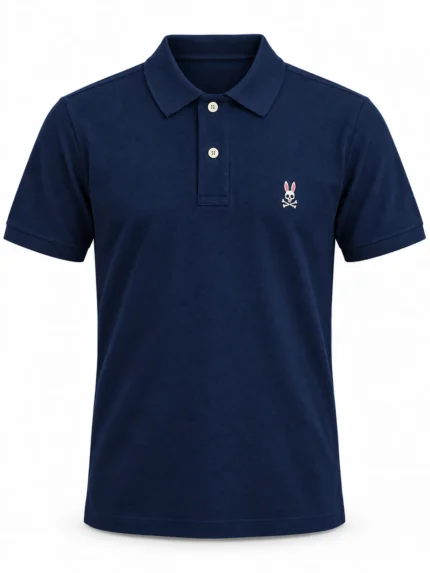 Camisero Psycho Bunny azul oscuro — fantasma