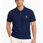 Camisero Psycho Bunny azul oscuro — frontal