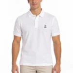 Camisero Psycho Bunny blanco clásico — frontal