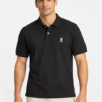 Camisero Psycho Bunny negro — frontal